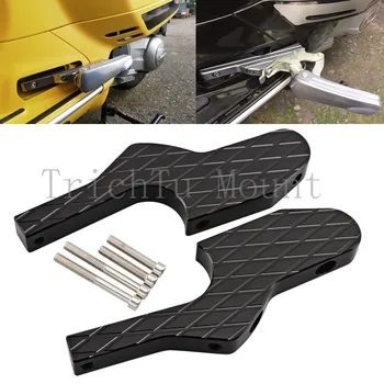 

Motorcycle Black Passenger Foot Peg Extension Bracket For Vespa GT GTS GTV 60 125 150 200 250 300 300ie Scooters Universal