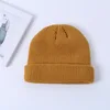 Unisex Winter Ribbed Knitted Cuffed Short Melon Cap street Solid Color Skull  Retro Ski Fisherman Docker Beanie Hat Slouchy Z65 ► Photo 3/6