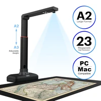 VIISAN S21 A2/A3 Large Format Overhead Book& Document Scanner 23MP High Resolution Auto- Flatten & Support multi-language