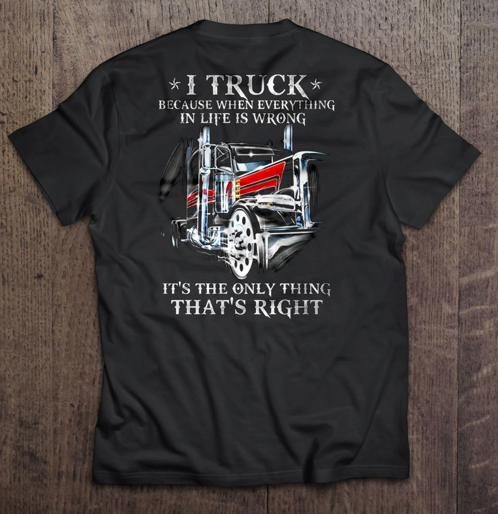 Мужская футболка I Truck потому что когда все в жизни не так это единственная вещь