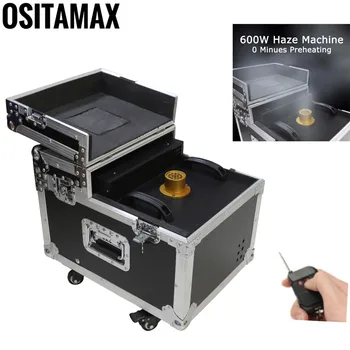 

600W Haze Fog Machine Stage Hazer Smoke Machine Wireless Fogger Device Flycase Mist Wonderland Fog Smoking Maker Equipment Party