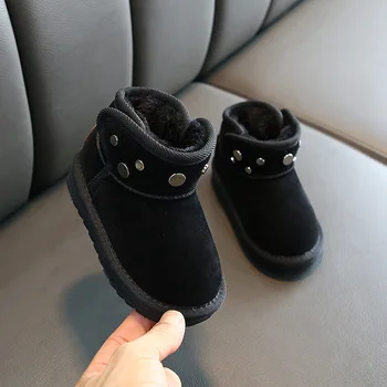 

2020 Winter Children Snow Boots Cartoon Plush Warm Girls Shoes Casual Anti-slip Boys Ankle Boots Toddler Baby Girl Boots Sp065