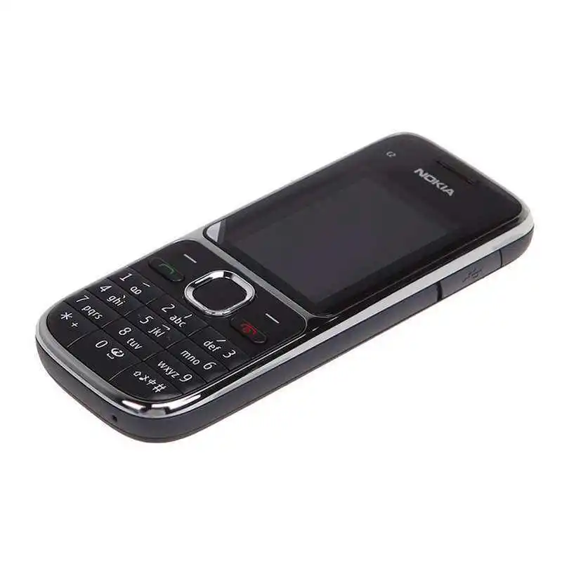  Nokia C2 C2-01 Unlocked GSM Mobile Phone English&Arabic&Hebrew&Russian Keyboard Original Used Cellp