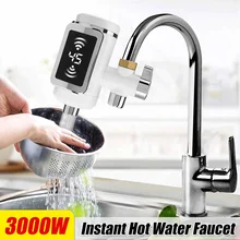 Температурный Дисплей мгновенный кран горячей воды 220 в 3000 Вт Электрический кухонный мгновенный нагреватель горячей воды кран нагрева воды