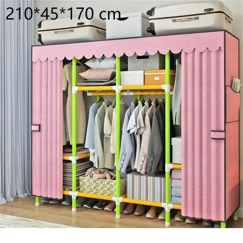 Garderobe Moveis Para Casa Ropero табло для дальности хранения Armario Almacenamiento De Dormitorio Mueble шкаф - Цвет: Version H
