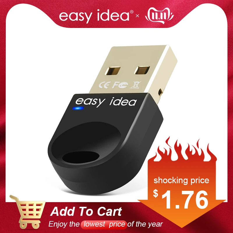 

Wireless USB Bluetooth Adapter V4.0 Bluetooth Dongle Music Sound Receiver Adaptador Bluetooth Transmitter For Computer PC Laptop