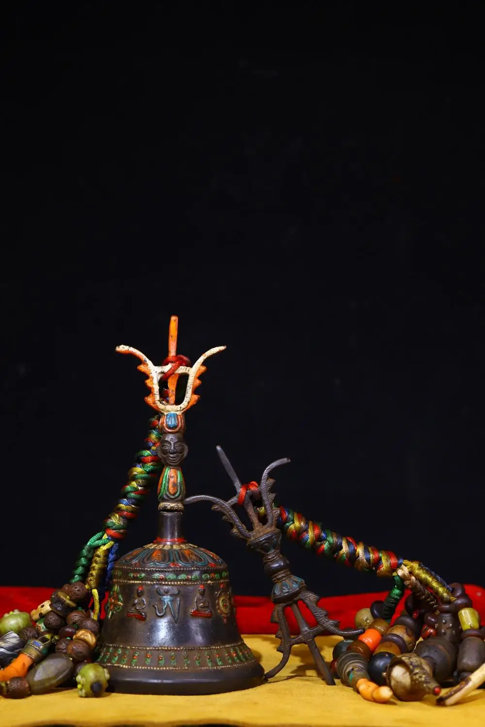 8 &quotТибетский буддистский храм старые бронзовые статуя Будды Шакьямуни Fa Ling