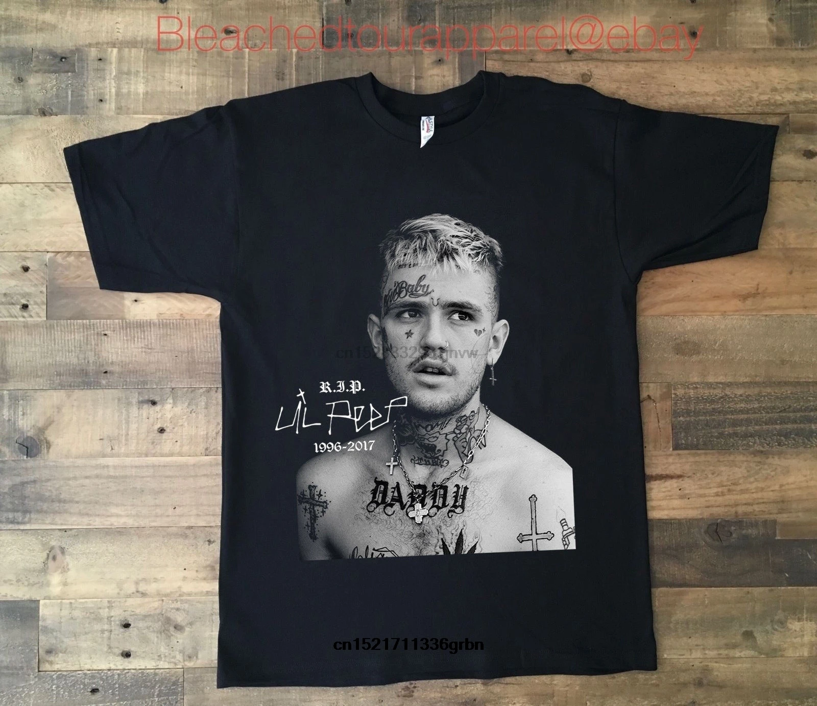 Футболка для мужчин и женщин крутая тенниска лимитированный Lil Peep Rip черный цвет |