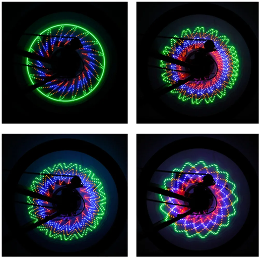 Outdoor Cycling Bike Light 32 Pattern LED Colorful Bicycle Wheel Tire Spoke Signal For Safety Accessories C18 | Спорт и развлечения