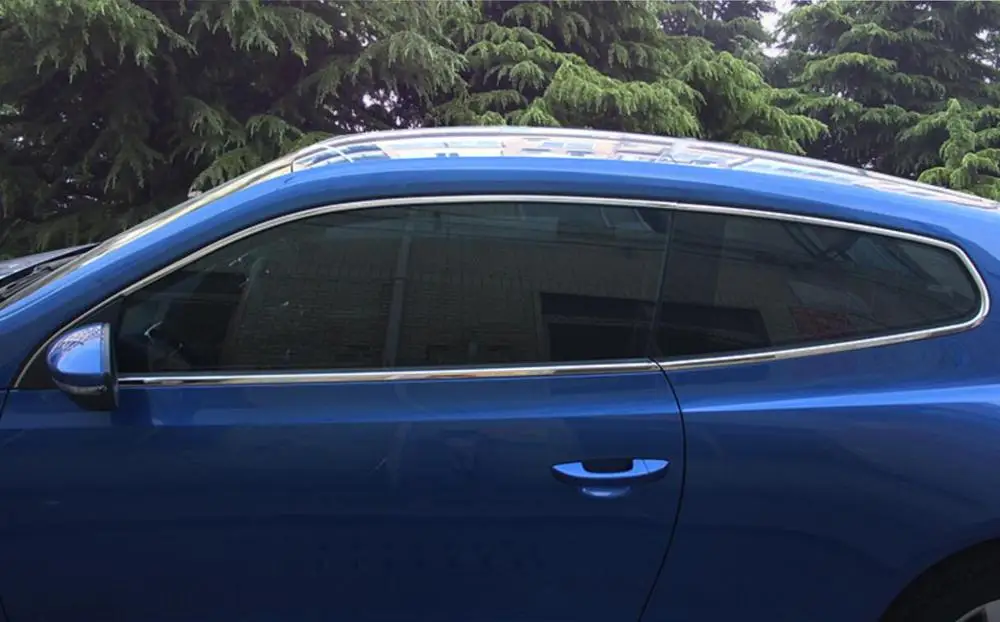 Нержавеющая сталь внешняя крышка подоконника для Volkswagen Scirocco 2008-2010 2011 2012 2013 стайлинга автомобилей