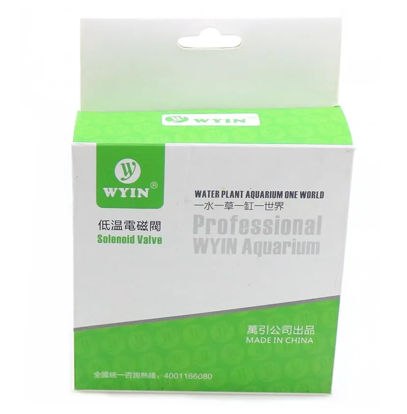 WyinAquarium 1,6 W 110 V-220 V CO2 Магнитный Соленоидный клапан Регулятор низкого Температура CO2 аквариума Электрический электромагнитный клапан