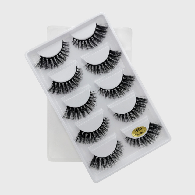 Pair 3D Mink Lashes Natural Eyelash Dramatic False Eyelashes Faux Cils Makeup Wholesale Fake Eyelash Extension maquiagem