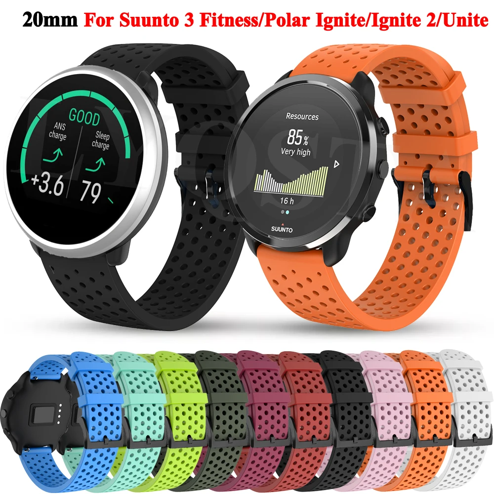 Bracelet Polar Ignite Orange Veryfitpro Watch Bands Silicone Strap