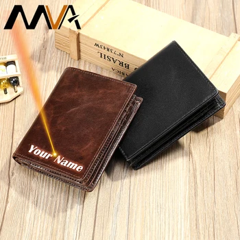 

MVA Mens Wallet Leather Genuine Small Leather Wallet Man Card Holder Wallets For Men Fashion Mens Wallets Luxury Designer 7333
