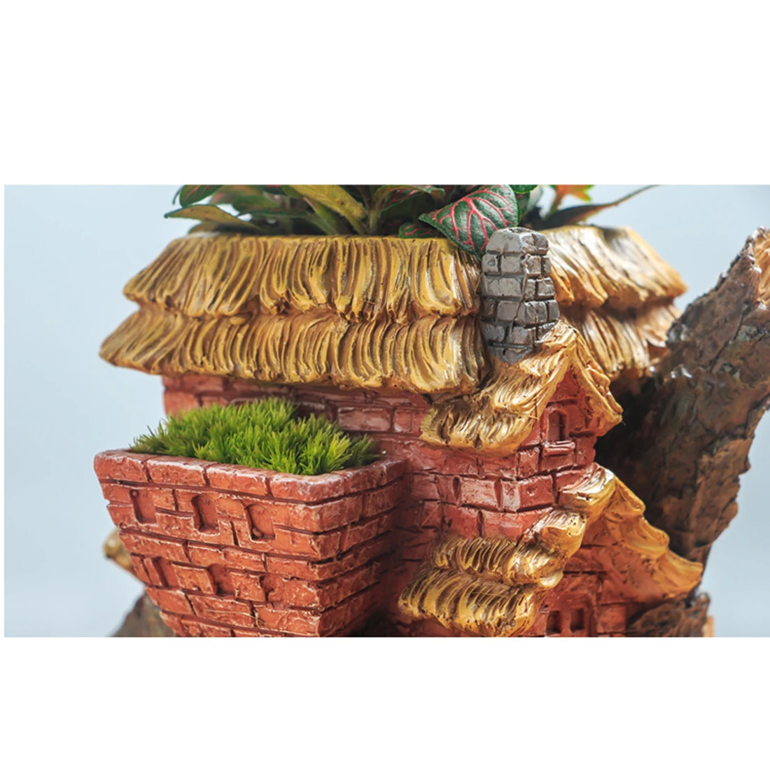 Уникальное пасторальное растение из смолы цветочный горшок для суккулентов горшок для растений бонсай растительный горшок с светильник садовый декор-Звездная ночь сказка