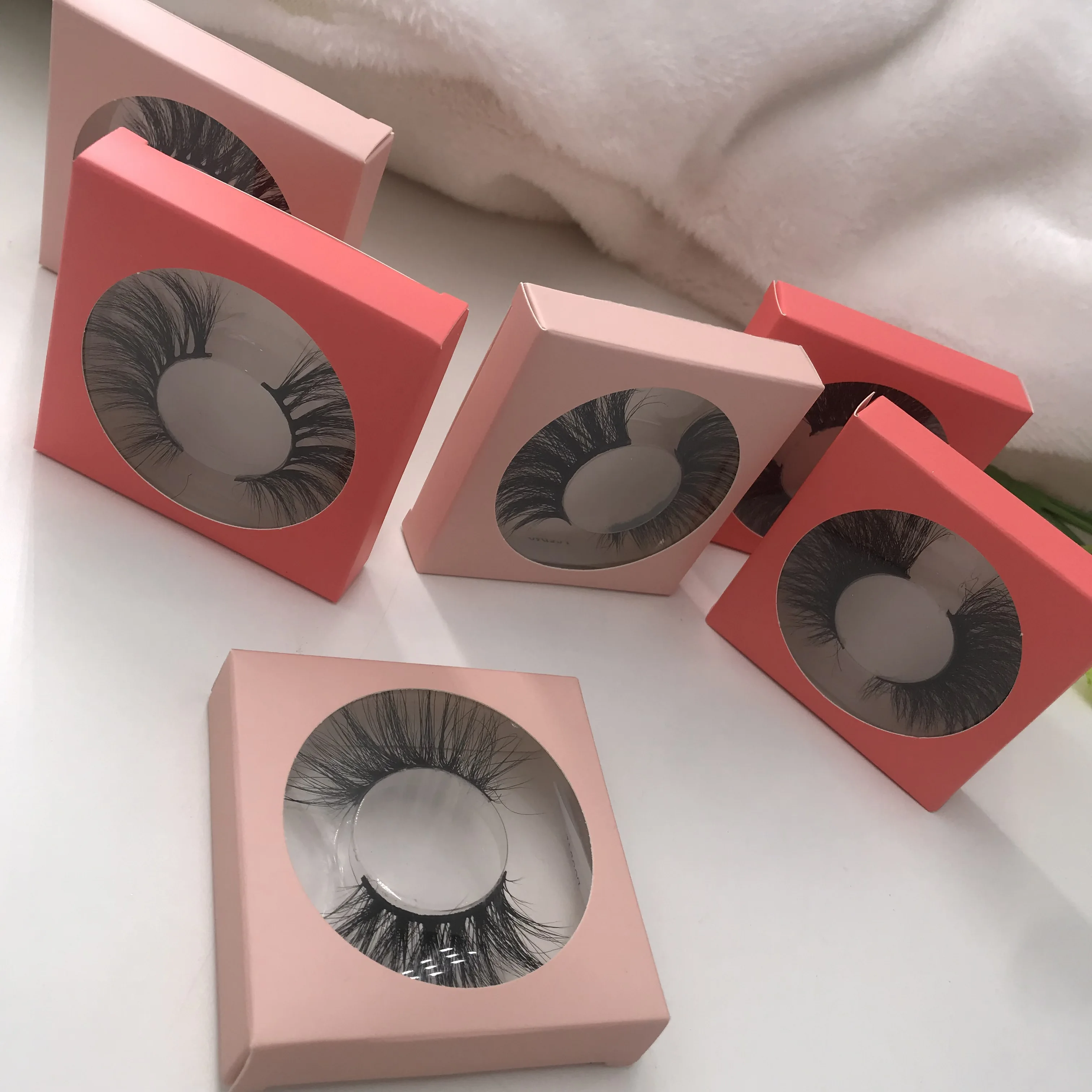 

6 Pairs/Lot Mink Lashes Mink Eyelash Vendor Wholesale Natural 3D Lashes