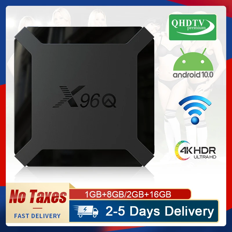 Приставка Смарт-ТВ X96Q 4 ядра 2 + 16/2 ГГц Wi-Fi | Электроника
