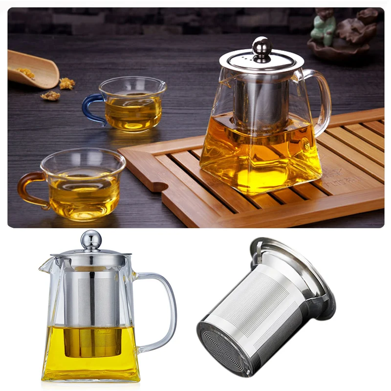 Lass Teapot Transparent Creative Glass Cup Kettle Insulated Thermal Tea Cup Coffee Teakettle Drinks Container Dining