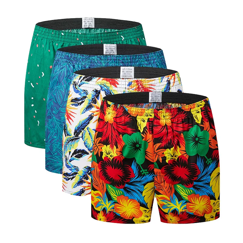 Новое мужское нижнее белье боксеры мужские хлопковые с принтом Cuecas Masculina Boxershorts