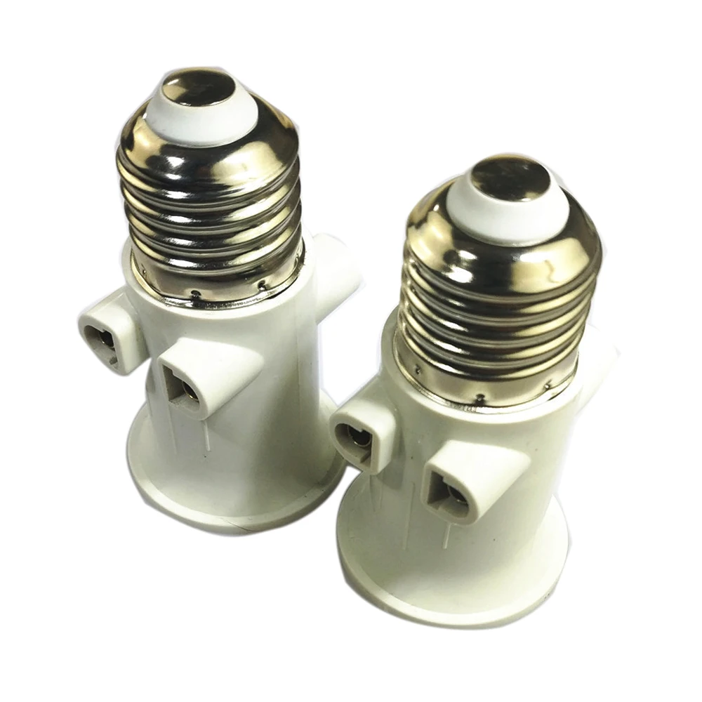 Lamp holder lamp bulb holder socket converter lamp base lamp socket adapter E27 bulb adapter fire lamp base socket conversion EU plug AC100-240V household room lighting