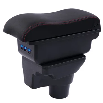 

for 2017 KIA Rio 4 Rio X-Line Armrest Box Central Store Content Box Cup Holder Ashtray Interior Car-Styling Accessories