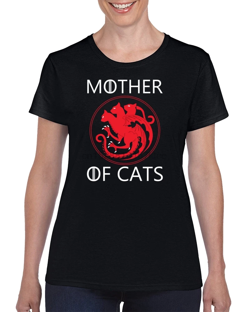 Mother of cats Футболка Игра престолов зима Coming Brace Yourself женская футболка | Мужская