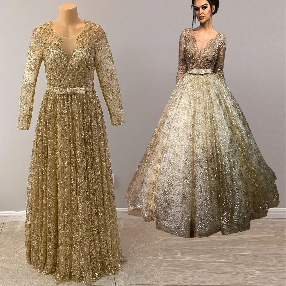 Длинные блестящие вечерние платья в арабском стиле 2020 прозрачные Бальные с