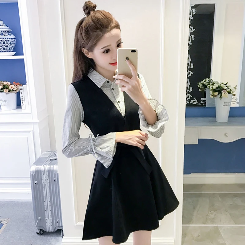 Осень, детская одежда, платья для девочек-подростков 14 16 лет, 160 см