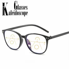 Прогрессивные многофокальные очки для чтения для женщин и мужчин, анти-синий светильник, очки дальней дальнозоркости+ 1,5 2,0