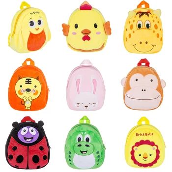 

Cartoon Baby Toy Kids Outdoor Travel Pack Bag Animal Dinosaur Lion Mini Plush Backpack Student School Bag Kindergarten Bags