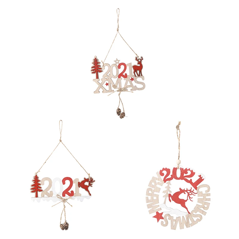 New Year Decor/2021 Letter Card Wooden Pendant/Home Decor/Christmas Tree Decorations/Christmas Tree Accessories Pendant New Year Decor/2021 Letter Card Wooden Pendant/Home Decor/Christmas Tree Decorations/Christmas Tree Accessories Pendant
