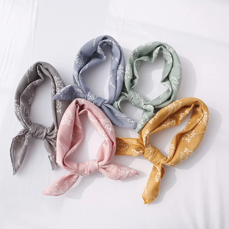 42*42cm baby boy girl Children's Cotton Scarf Kid cute Neckerchief Collar Kids tiny Collar Square scarf bib B002