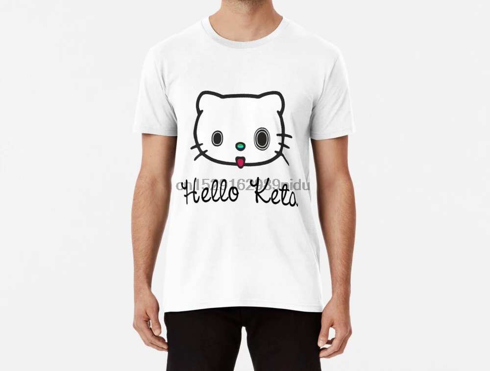 Для мужчин Funy футболка Hello Кета tshirs женщин | Мужская одежда