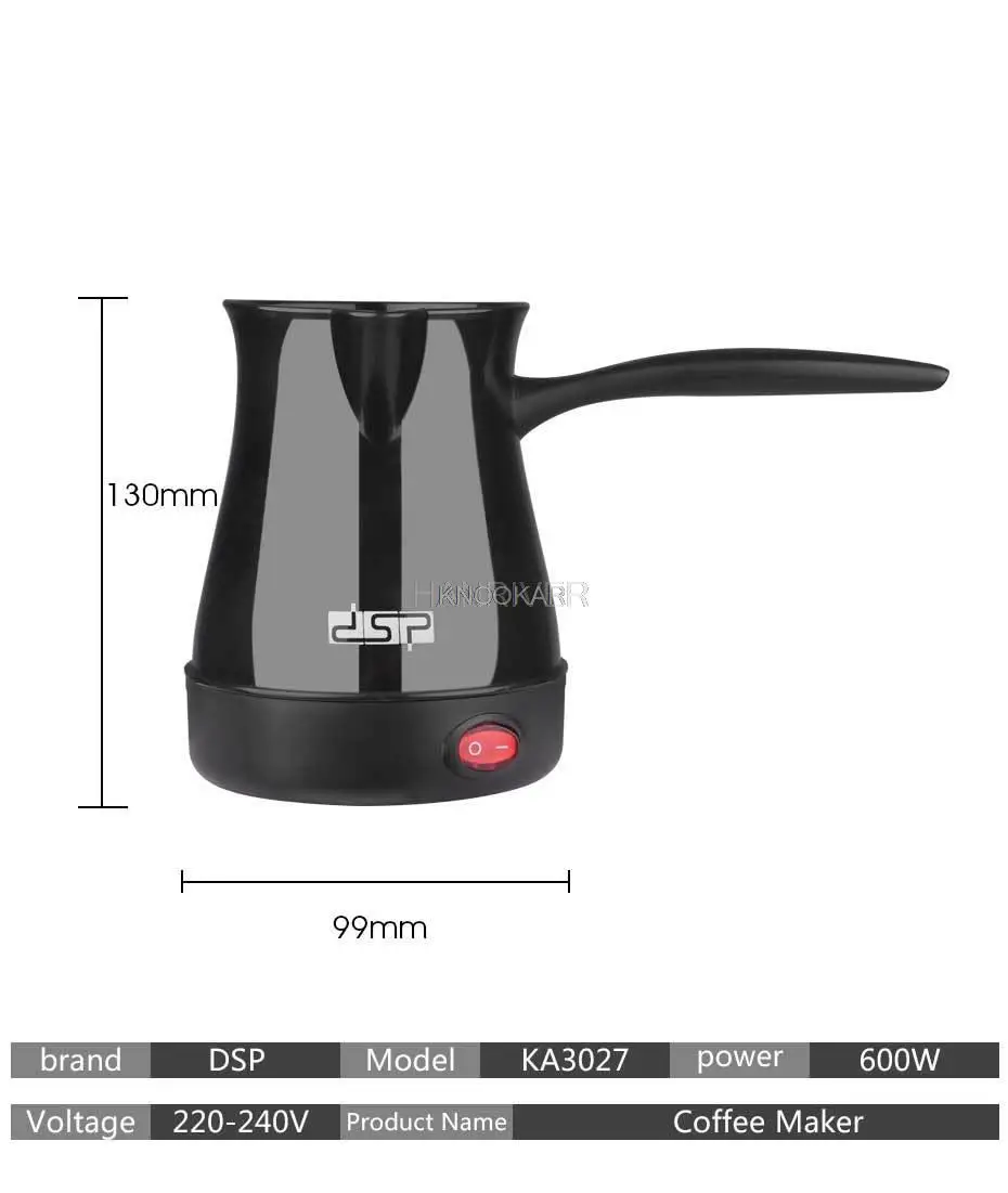 Coffee Maker Turkish Electric Coffee Maker Smart Mini Electric Pour Over Kettle 300ml 220V Coffee Kettle Reusable Pot Heat Resistant