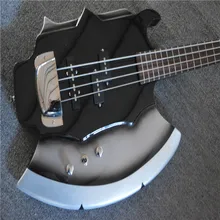 

NEW! HOT! 2021！Wholesale Custom 4-String Bass Guitar with Axe Signiture and Shape,free shipping