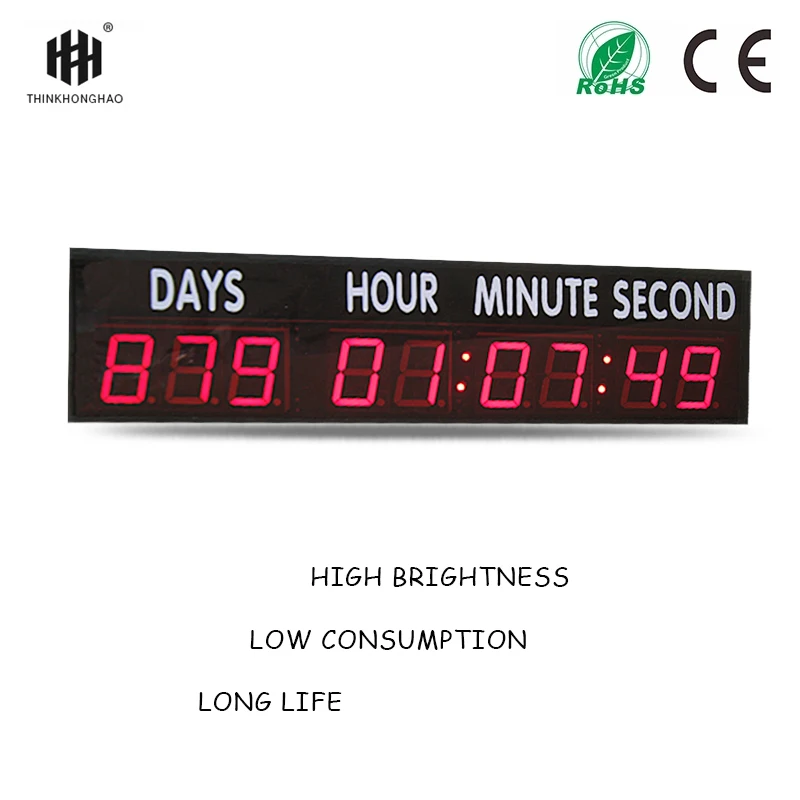 large size 4inch days,hours,minutes and seconds countdown clock(HIT9-4R with sticker)