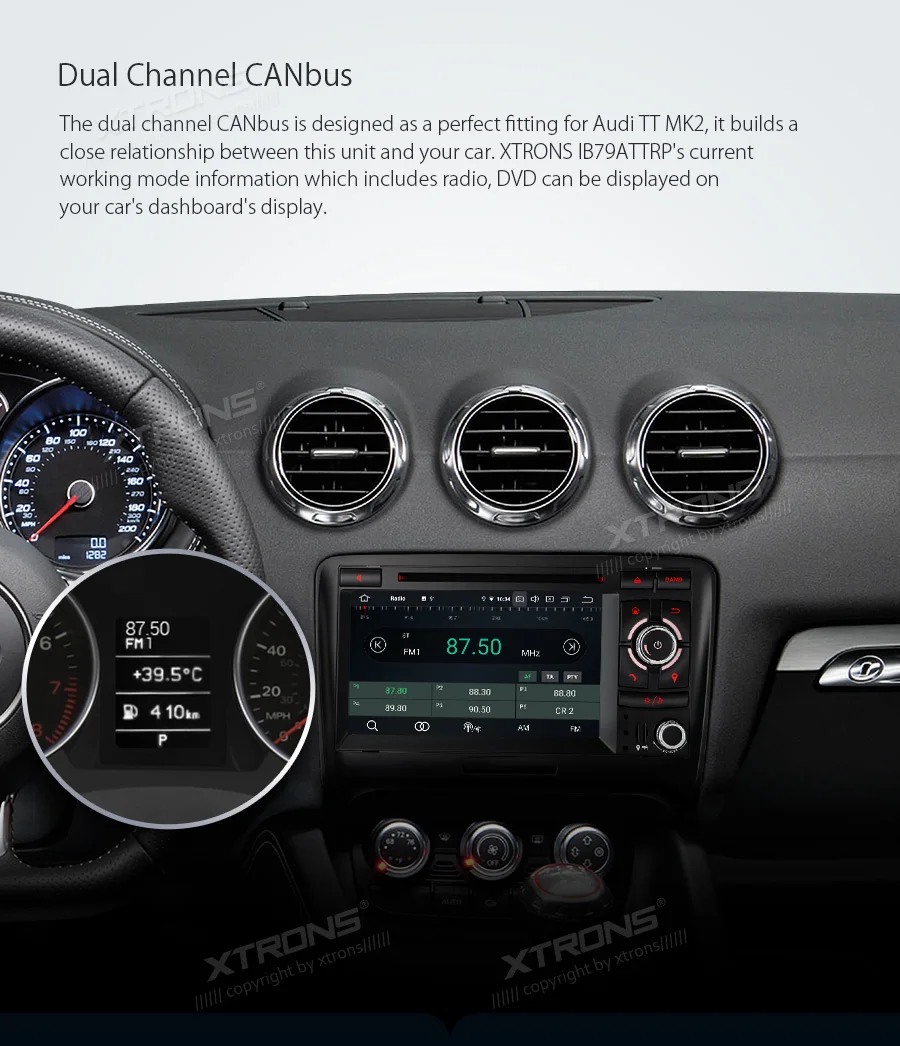 Flash Deal 7" Android 9.0 Pie OS Car DVD Multimedia GPS Radio for Audi TT MK2 (8J) 2006-2014 with 4GB RAM 64GB ROM & 2K Video Support 21