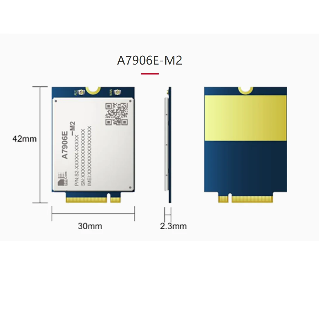 SIMCOM A7906E-M2 LTE CAT6 100% New&ampOriginal Multi-Band LTE-FDD/LTE-TDD/HSPA+ compatible with SIM7500/SIM7600/SIM7906/SIM7912 |