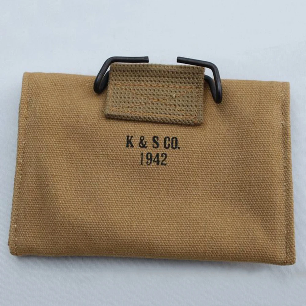 WWII WW2 US ARMY USMC FIRST AID CANVAS POUCH 1942 MILITARY BAG WWII WW2 US ARMY USMC FIRST AID CANVAS POUCH 1942 MILITARY BAG