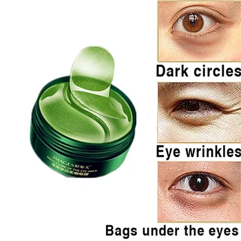 

Seaweed Eye Cream Korea Imported Raw Materials Remover Eye Dark Circle Green Tea Anti-Puffiness Anti Aging Eye Masks 60Pcs/lot