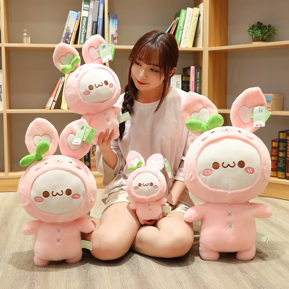 

Cute Dumpling Turning Rabbit Doll Grab-hook Machine Spilled Doll Children Gift Plush Toys