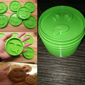 

7Pcs/set Smiley Biscuit Mold DIY Smiling Face Cookie Cutter Set Cake Decorating Tools embossing biscuit moulds