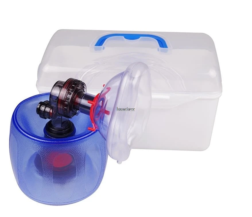 Силиконовый простой респиратор для взрослых, аварийный медицинский спасательный дыхательный аппарат, ручной респиратор, дыхательный воздух