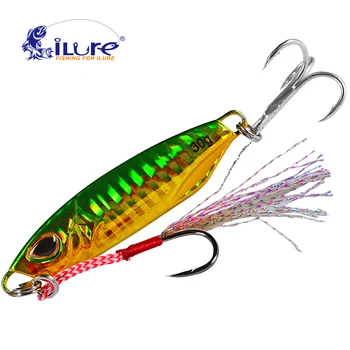 

iLure New Metal Jig Jigging Spoon 15g 20g 40g 50g Shore Casting Jig Drag Cast Lead Sea Bass Lure Artificial Bait Fishing Tackle