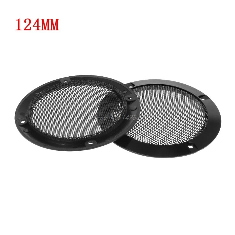 2PCS Black Car Speaker Grill Mesh Enclosure Net Protective Cover DIY Speaker Accessories 4/5/6.5/8/10 inch Whosale&Dropship