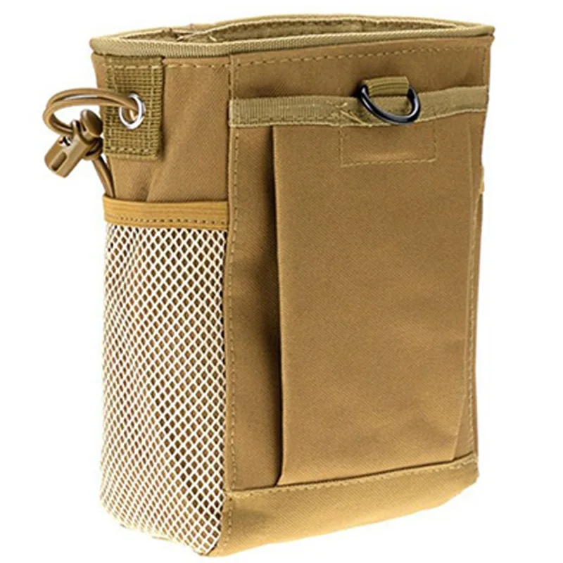 Molle система охотничий журнал дампа Drop Pouch Recycle поясная упаковка мешки для патронов Охотничьи аксессуары сумка - Color: Khaki