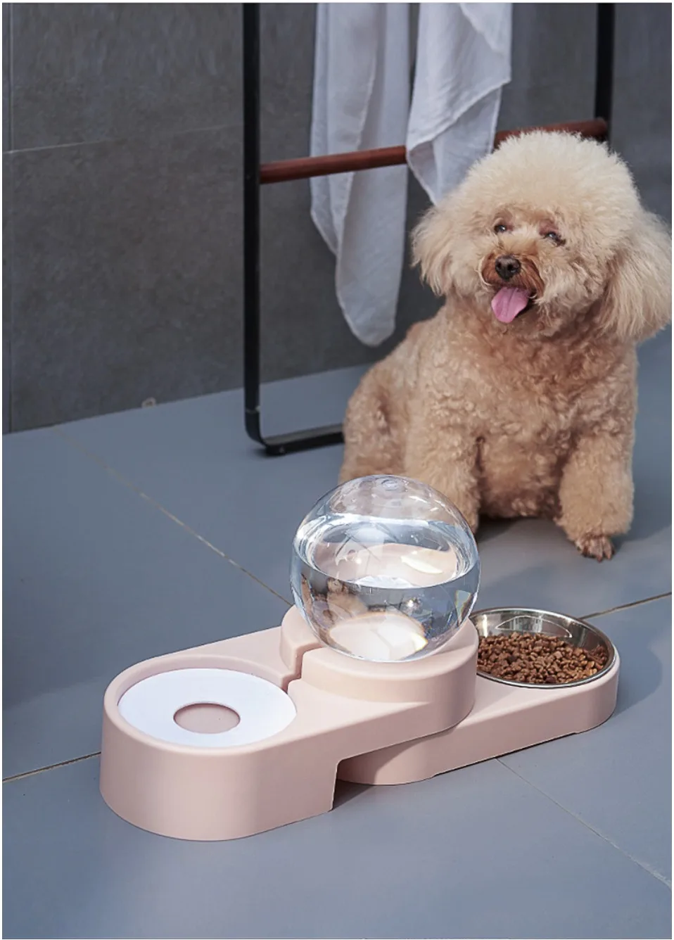 Новые Пузырьковые миски для домашних животных, автоматическая кормушка для кошек, 1.8л, фонтан для питьевой воды, одна большая миска для