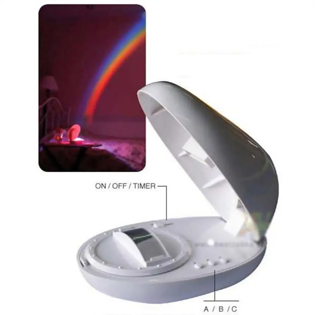 LED Projection Lamp Light Rechargeable Rainbow Colorful Led Night Light Romantic Creative Gift For Children