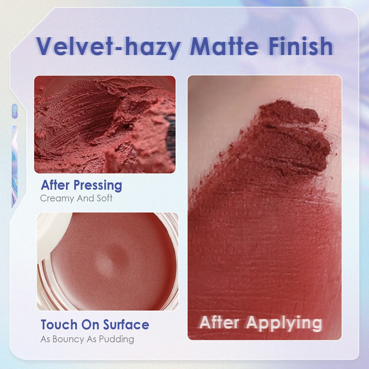 Lip Gloss FOCALLURE 3-in-1 Lipstick Blush Stick Waterproof Velvet Matte 12 Colors