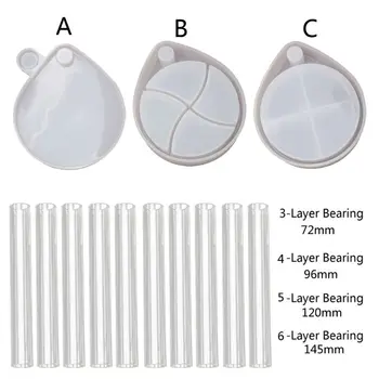 

Teardrop Shape Rotating Jewelry Box Epoxy Resin Casting Mold 3-Tiered Tray Jewelry Storage Organizer Silicone Mold